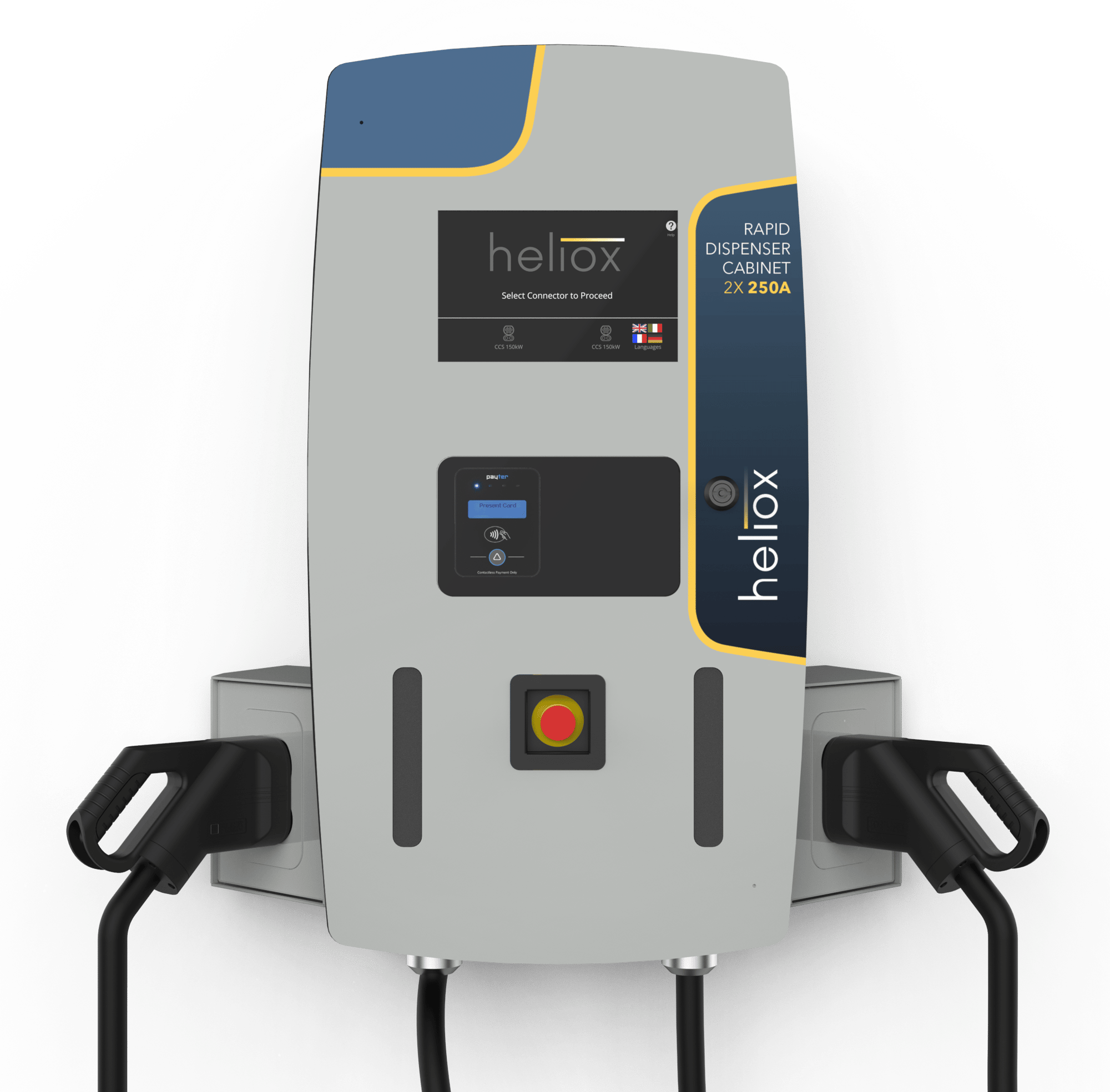 Heliox Wallbox (Rapid 150KW Dispenser) - Grey-Blue - Front (2) (1)